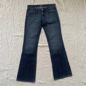 7 for all Mankind Sequined Medium Wash Bootcut Flare Jeans